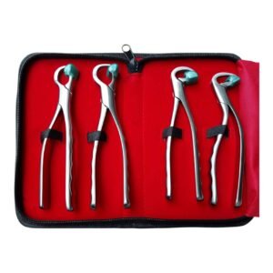 Dental Extraction Forceps Dental Surgery Tools Standard Series Set of 4 Pieces