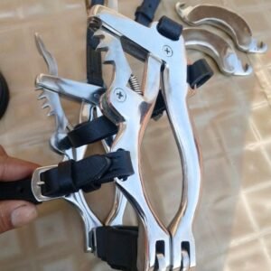 Equine Dental Horse Mouth Gag Speculum Ratchet With Leather Strap Fast Shipping