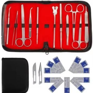 22 Pcs Dental Medical Student Suture Practice Kit Stainless Steel Instruments Set